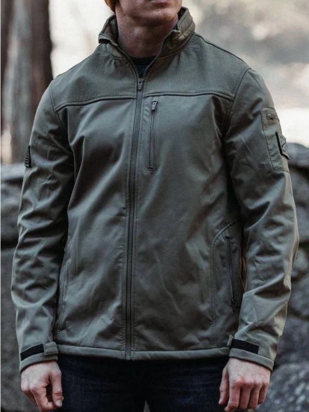 Grunt Style Olive Military Field Softshell Jacket